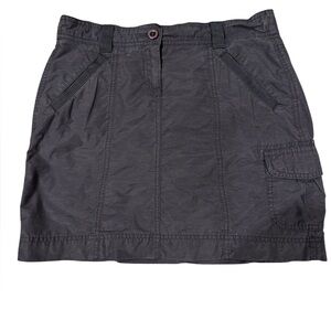 Lands End Navy Nylon Cargo Skort, Size 4P